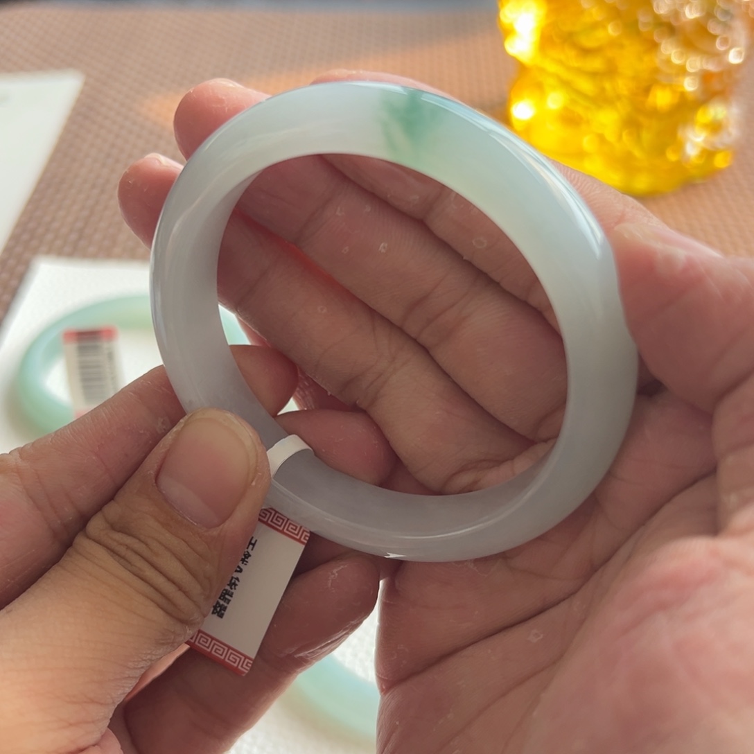 翡翠未镶嵌手镯30号 54.7