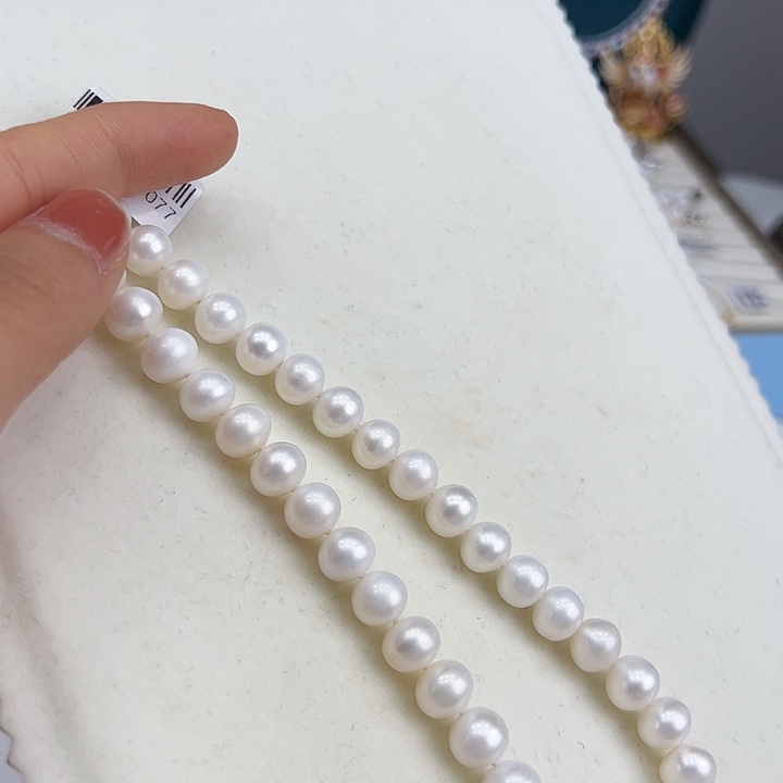 淡水珍珠银S925镶嵌颈饰➕8.9冷白