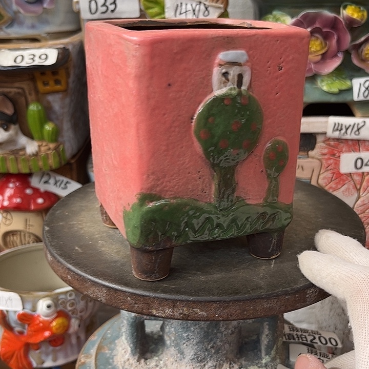 粗陶材质多肉花盆