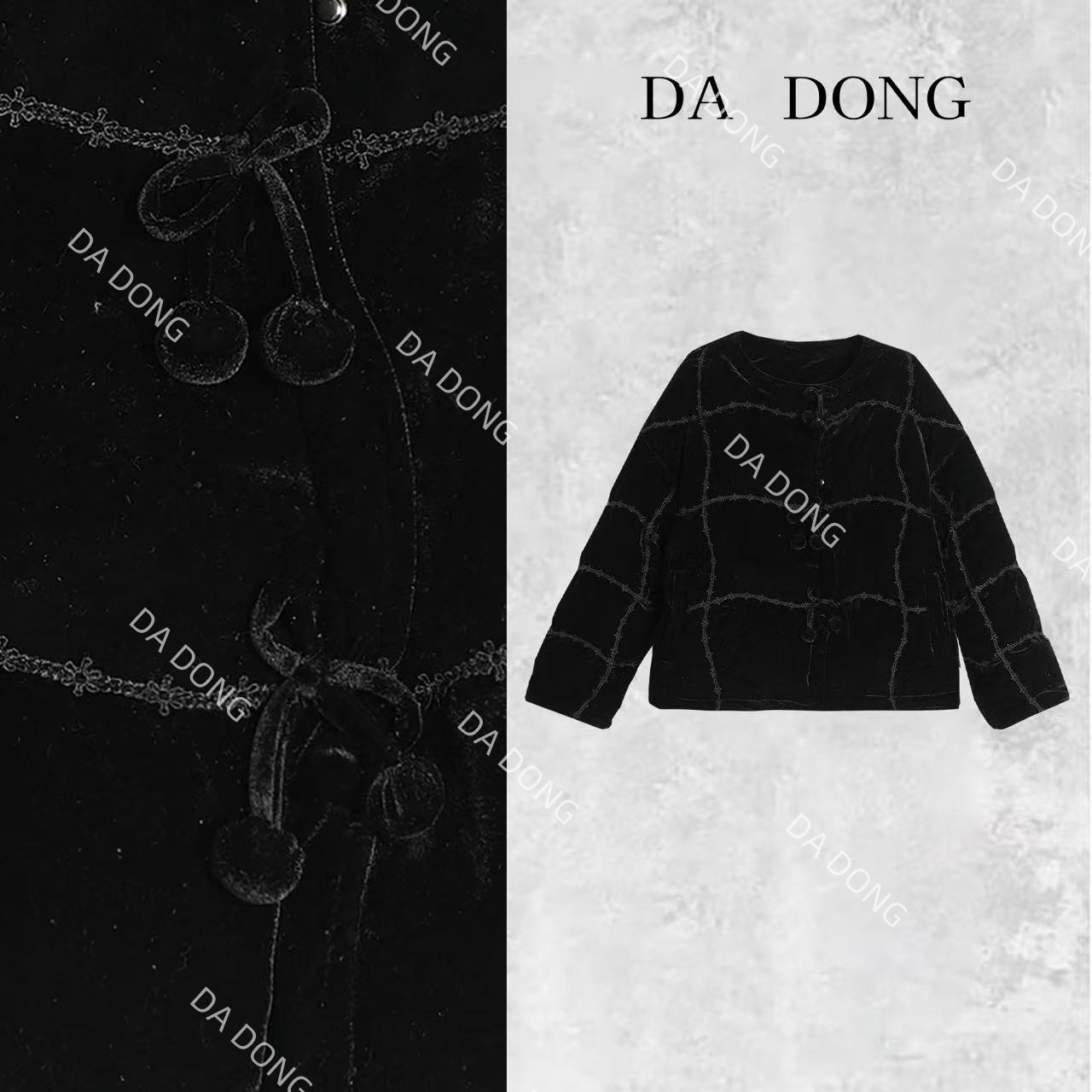 【棉服】小南瓜--新中式设计师高定轻奢宽松休闲复古国潮提花外套