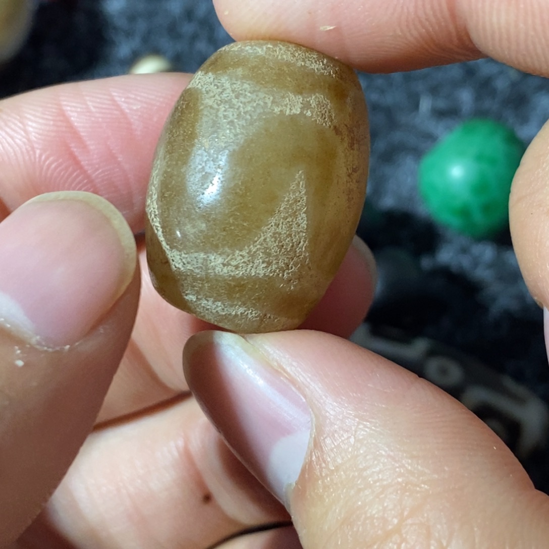 吊坠白玉菩提古珠
