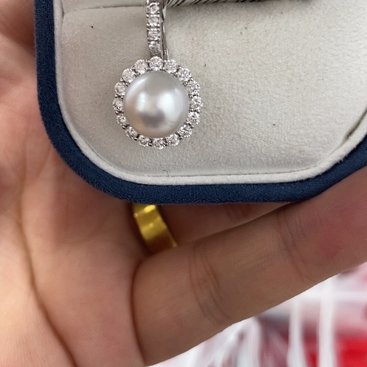 颈饰海水珍珠银S925镶嵌