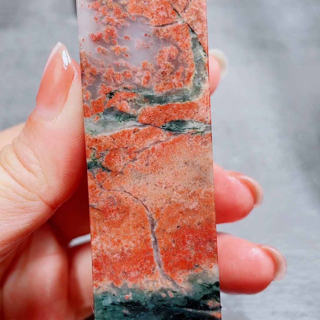 玉桂林鸡血玉印章镇尺3