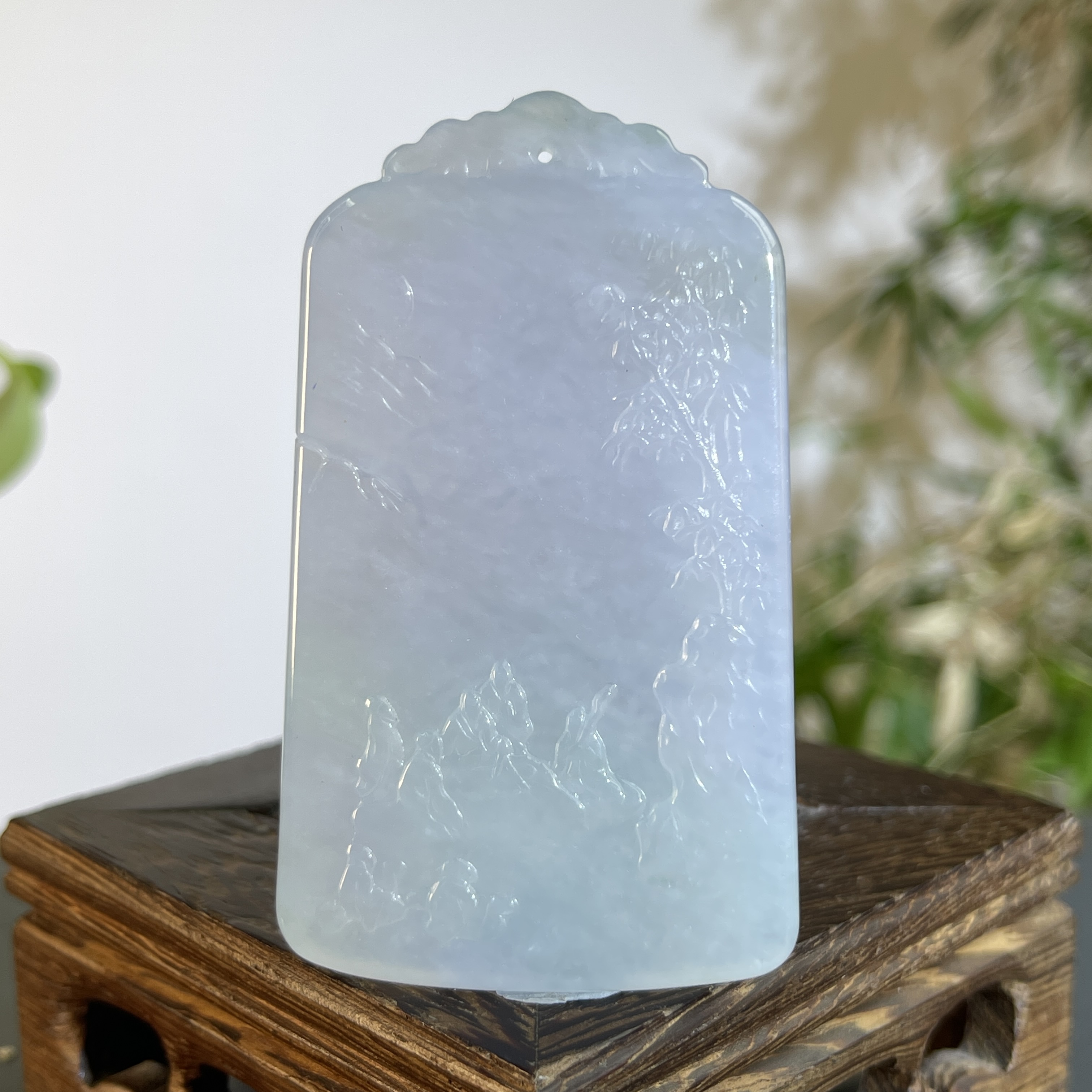 JXB14-143  天然缅甸A货翡翠 竹林七贤