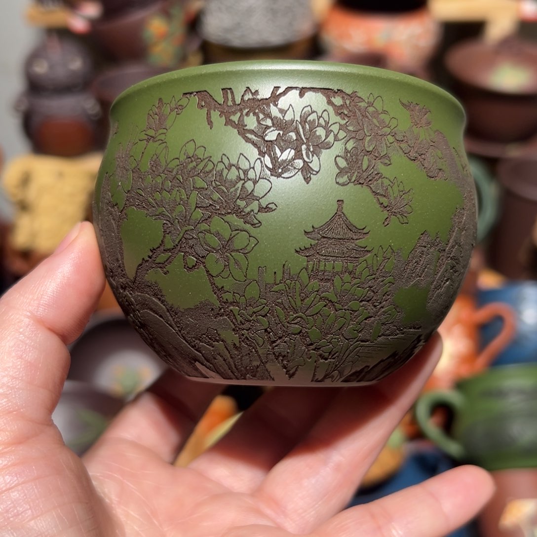 紫砂茶杯宜兴紫砂主人杯