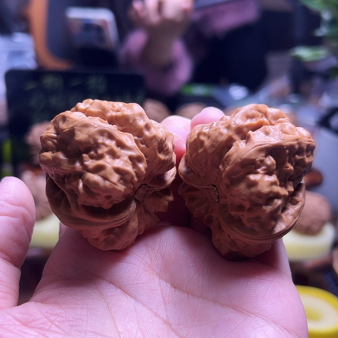 立***包把件文玩核桃41尺三角蛙5