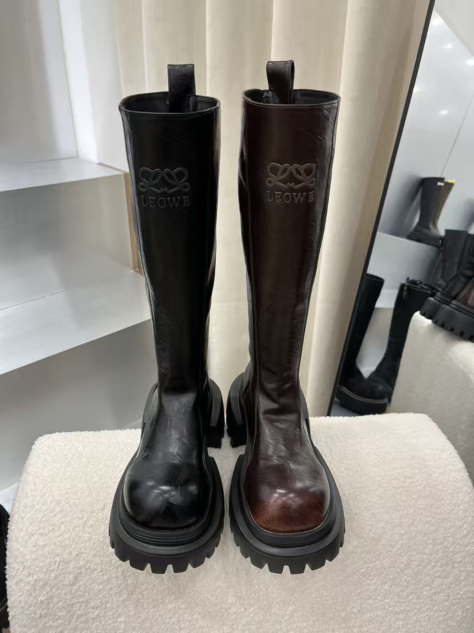 厚底增高机车靴2025新款裤衩靴显瘦百搭后拉链高筒靴骑士靴女长靴