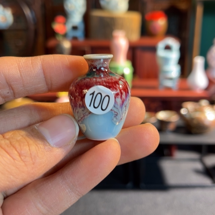 摆件微陶老王迷你花瓶