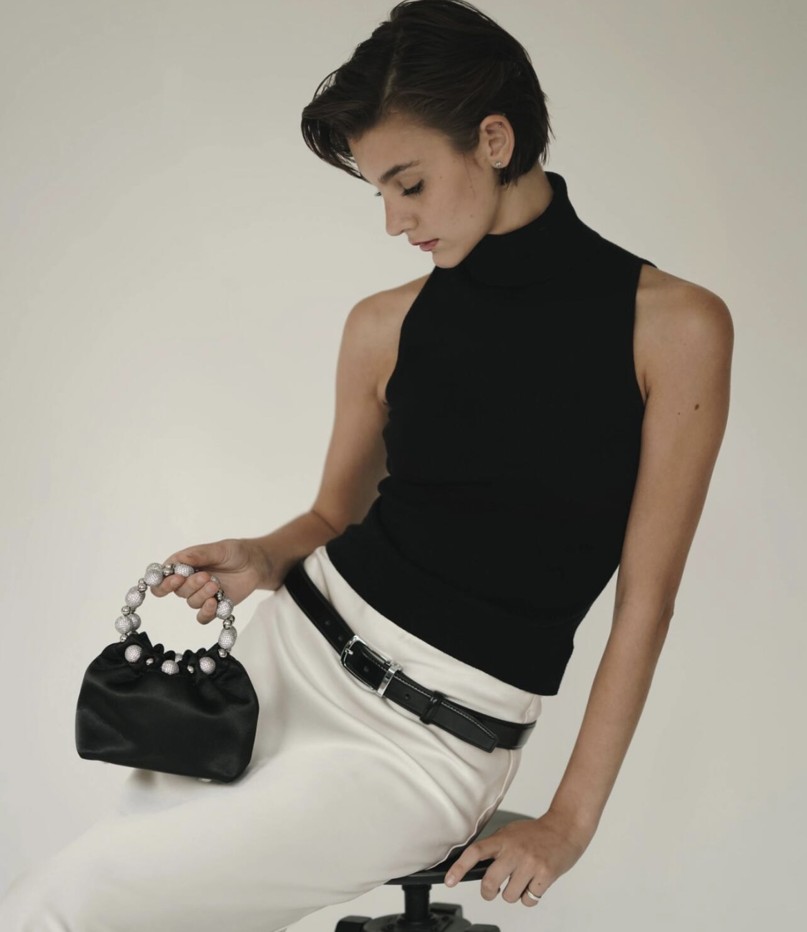 珍珠晚宴包烙哥 MEEGHERBE时髦精必备摩登气质款包包手提斜挎