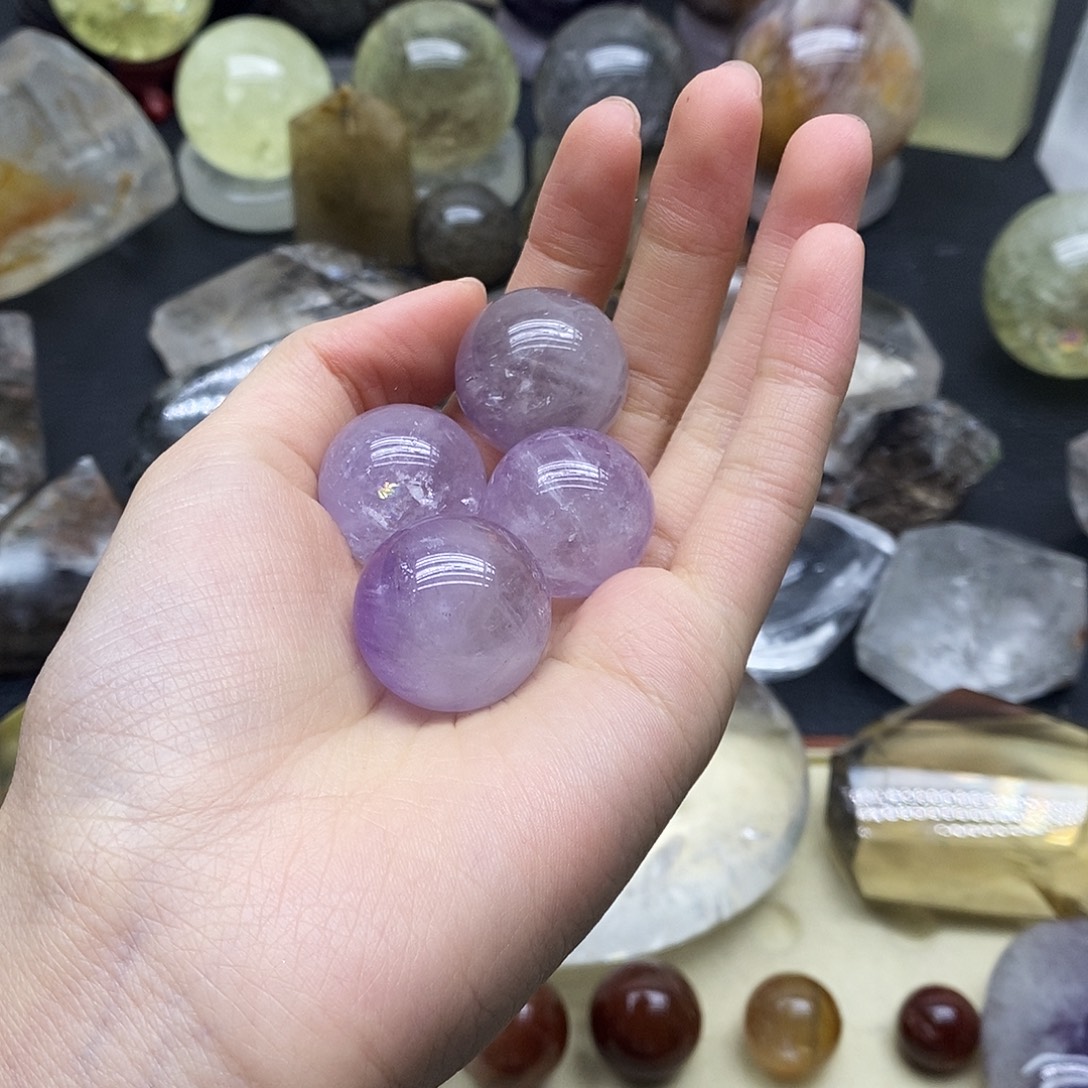 未镶嵌珠宝半成品水晶100水晶石