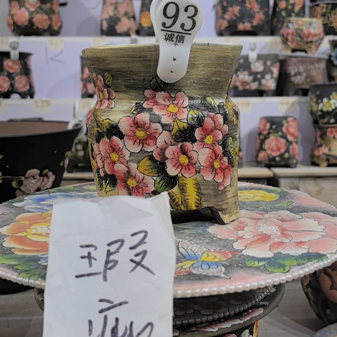 红泥花盆瑕疵处理