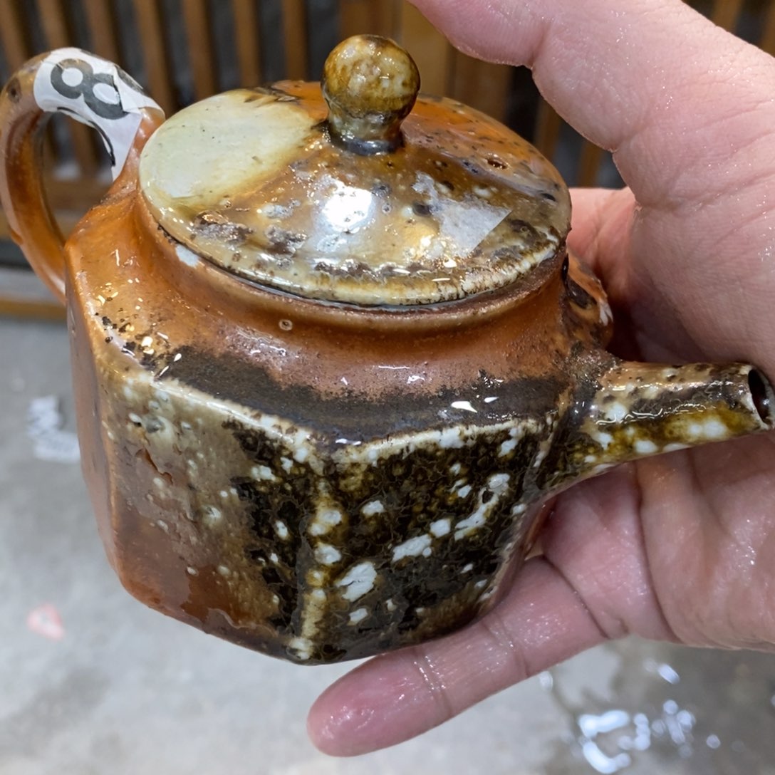 陶园柴烧，精品高货221瑕摆件