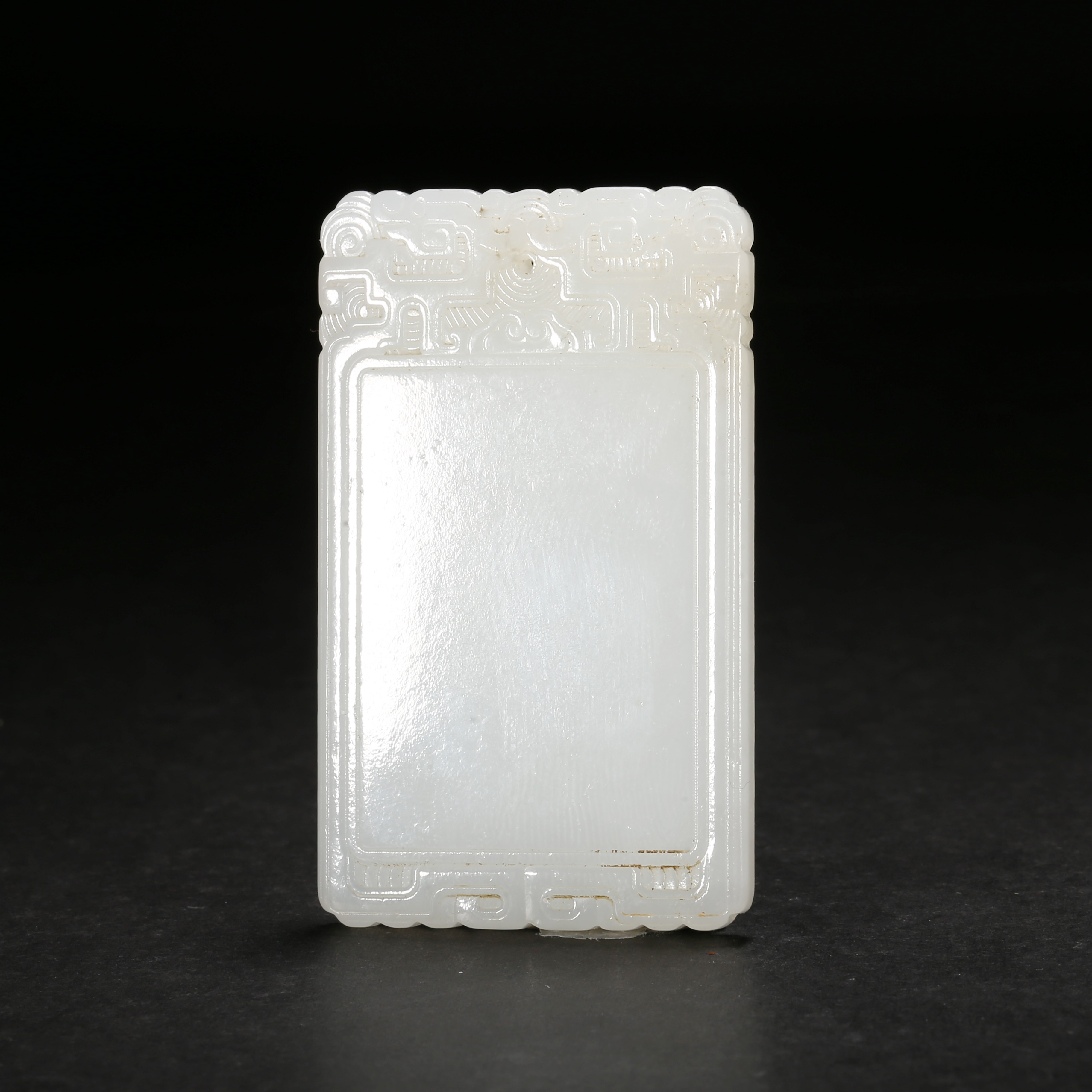 清代*白玉无事牌/04SBJ2858/和田玉【北京文博】