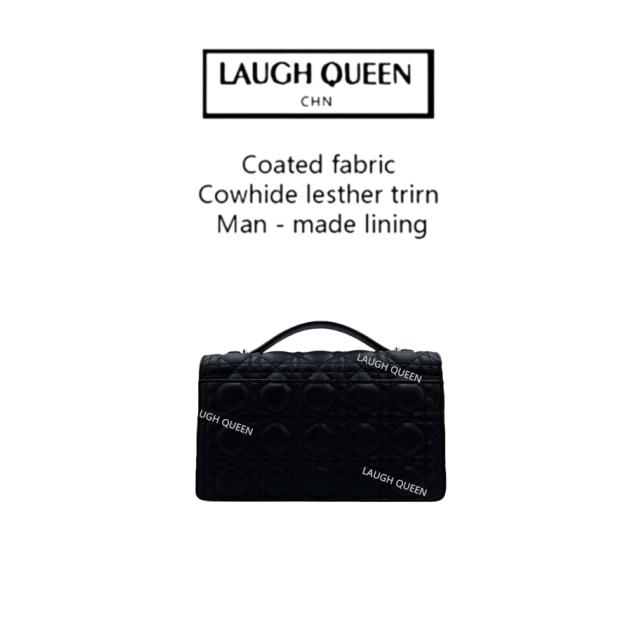 Laugh Queen33手工打造真皮女士包时尚新款 无蝴蝶 10464-2 单黑