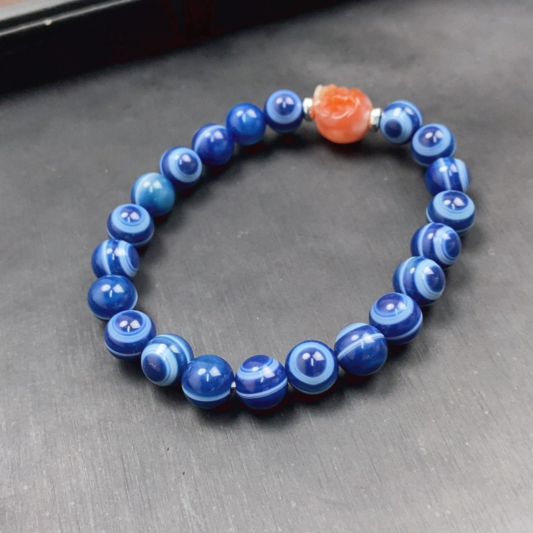 玛瑙/玉髓玛瑙手串合金
