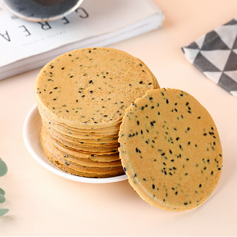 60%铁棍山药黑芝麻饼250g/盒 未加蔗糖 山药薄脆饼干 图片 4