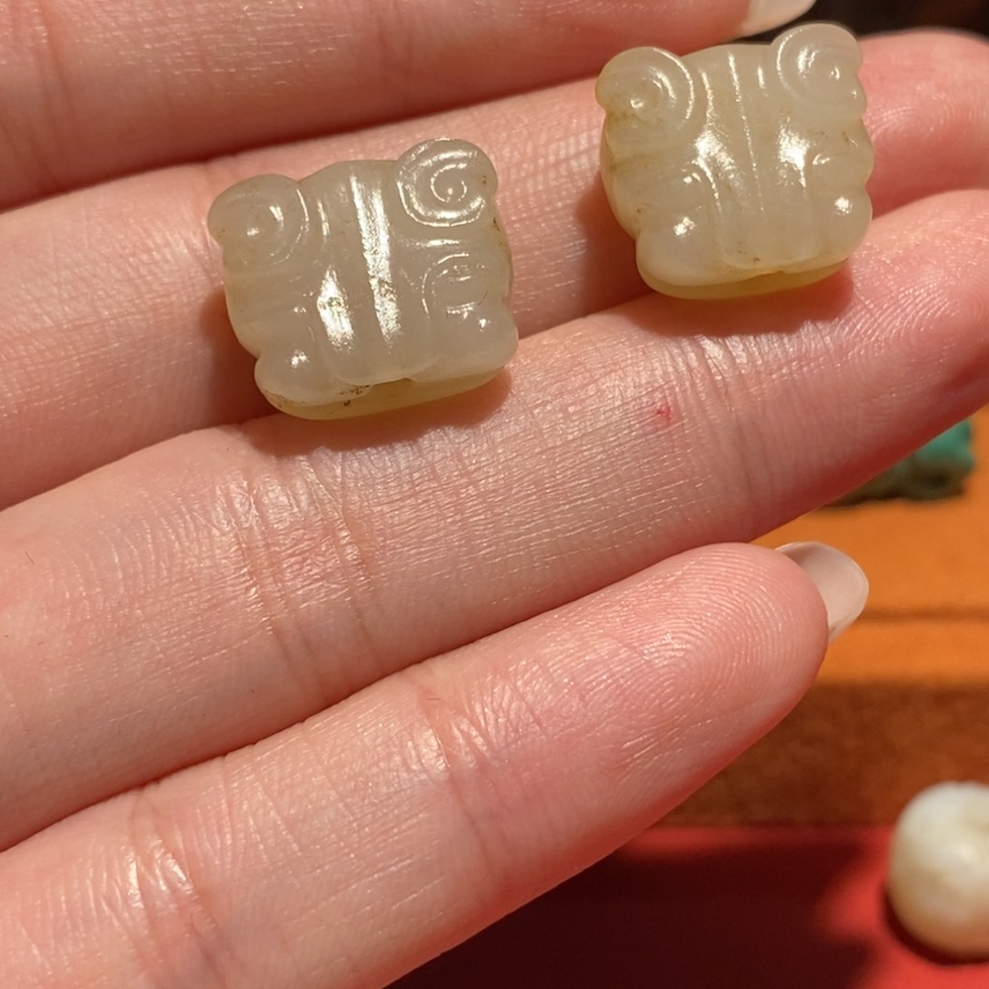 和田玉未镶嵌挂件晓**长