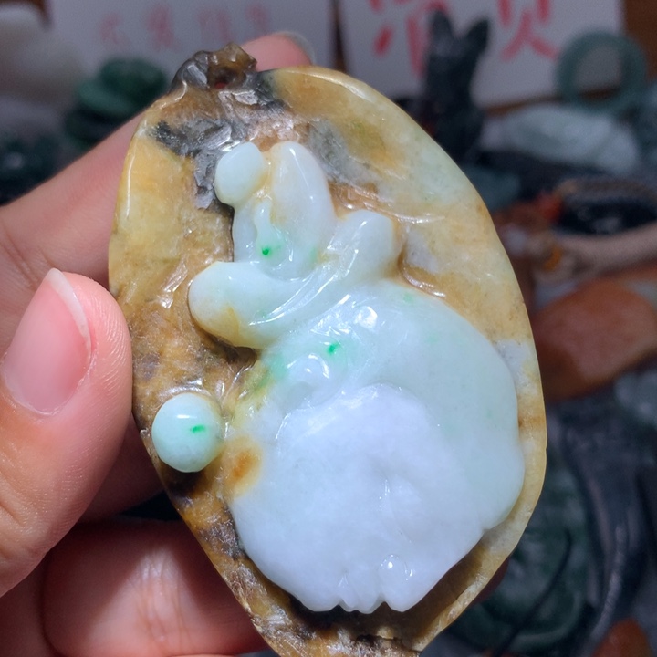 翡翠颈饰未镶嵌保真天然A货翡翠