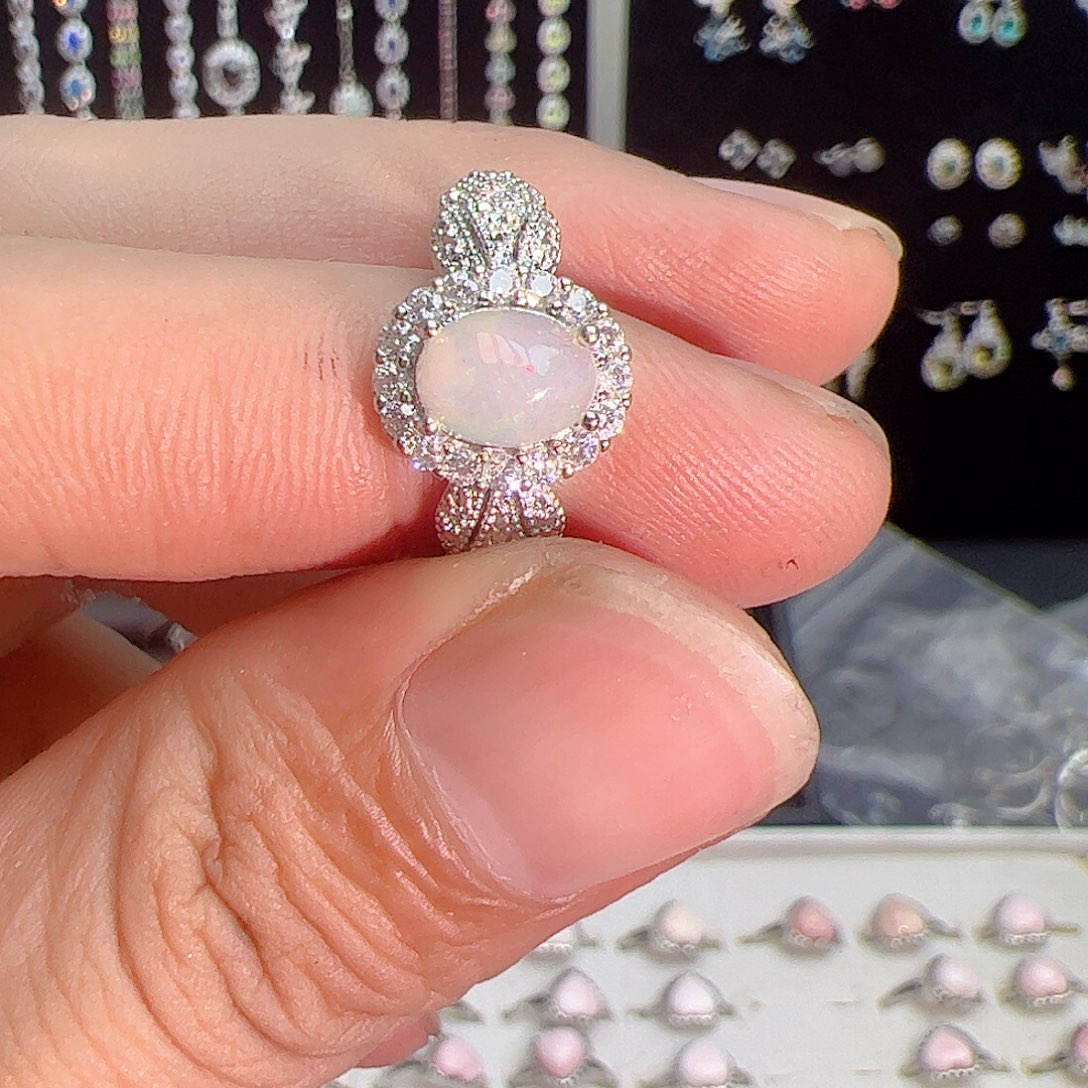 紫晶珠宝半成品银S925镶嵌