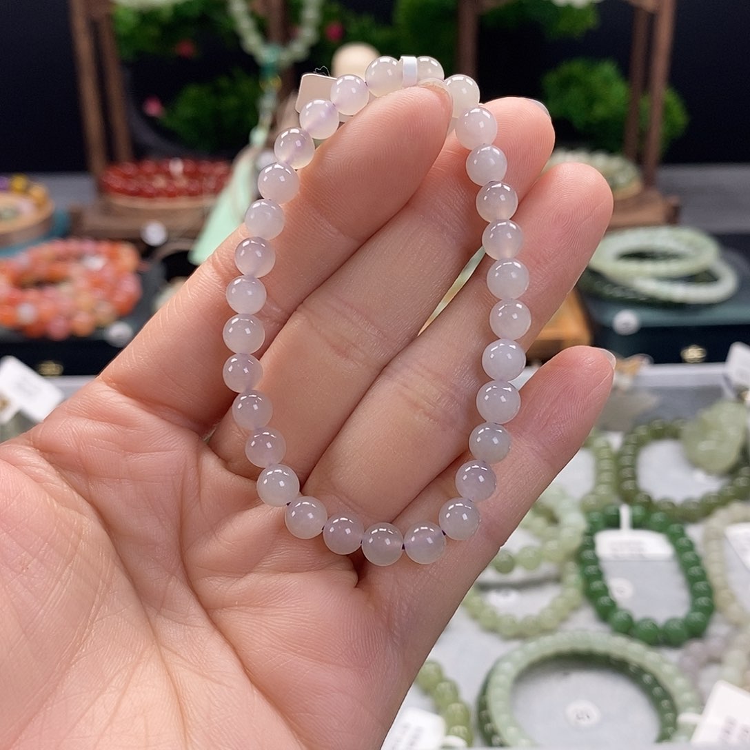 和田玉手链未镶嵌微瑕