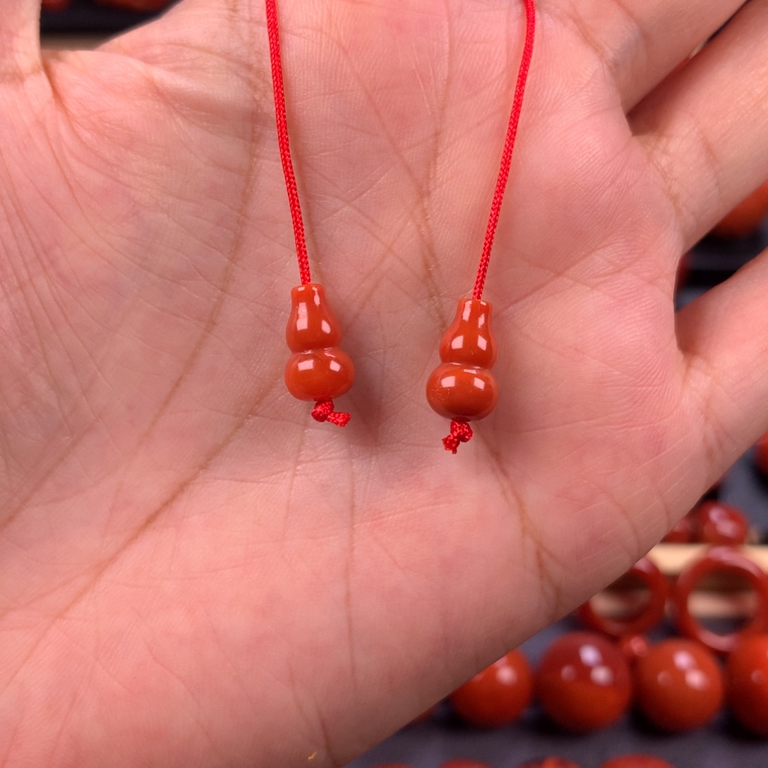 未镶嵌葫芦弟子珠6.5mm南红玛瑙