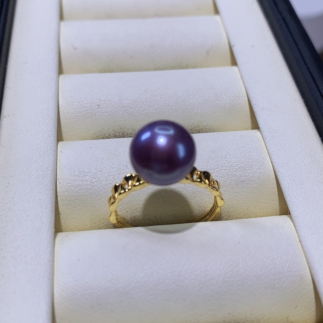 淡水珍珠戒指合金
