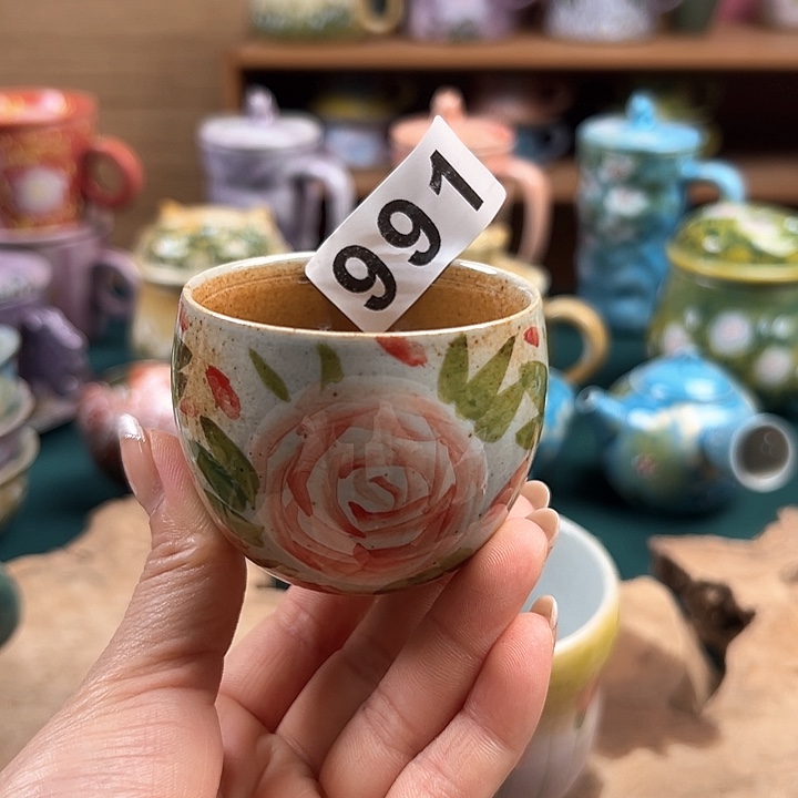 杯景德镇陶瓷手绘作品991