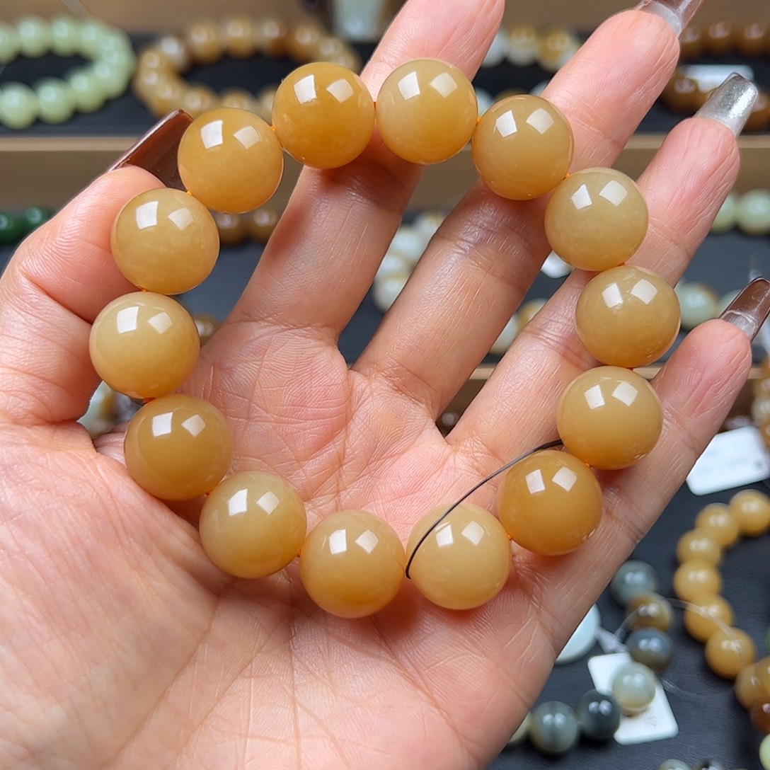 和田玉未镶嵌手链