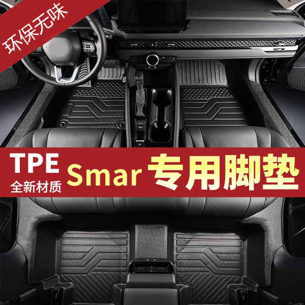 包门槛Smart精灵1精灵3全包围专用新款防水耐磨内饰TPE汽车脚垫