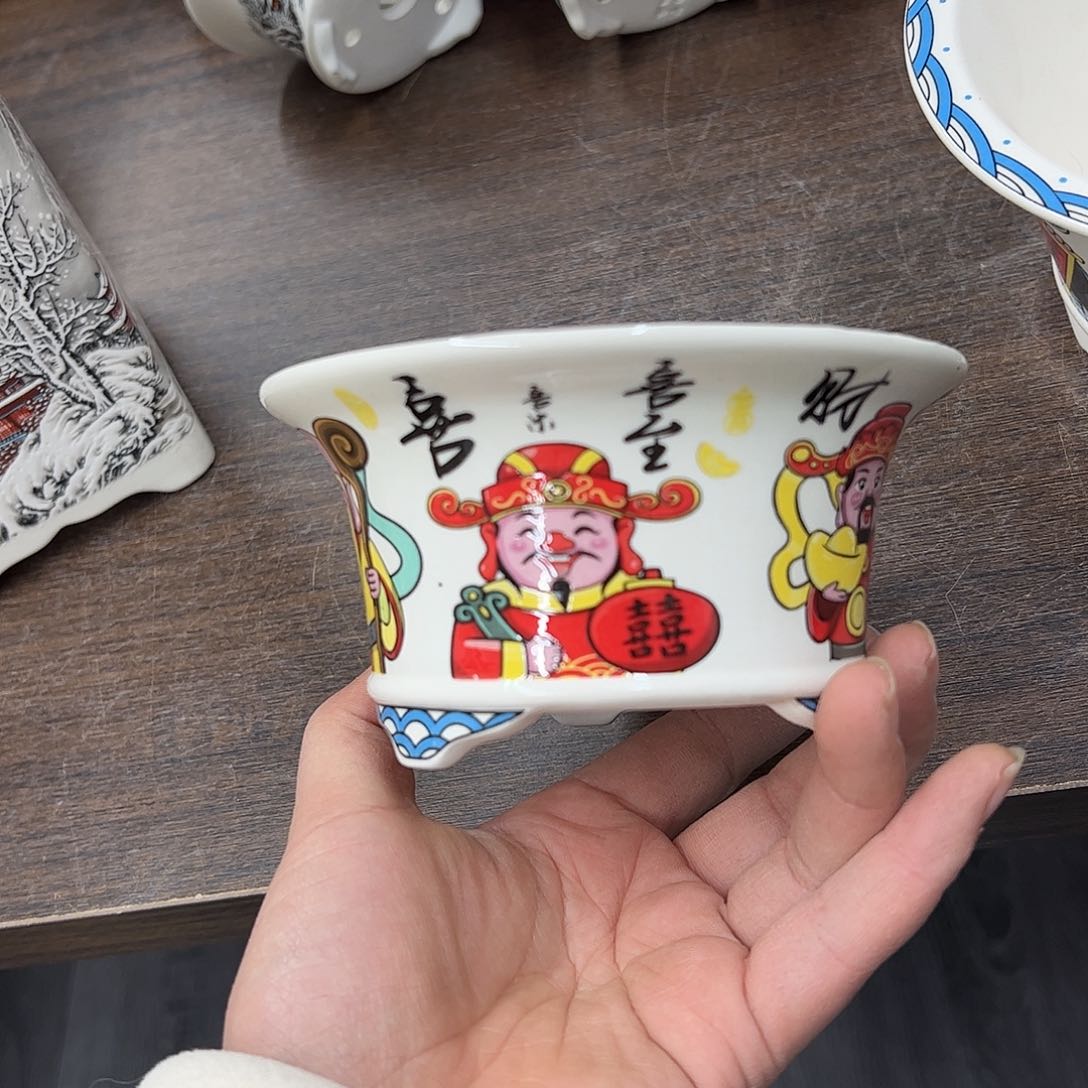 紫砂花盆450号微瑕13/6.5cm