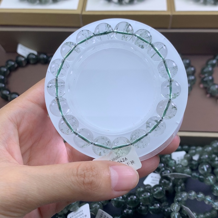 未镶嵌手链水晶绿幽灵