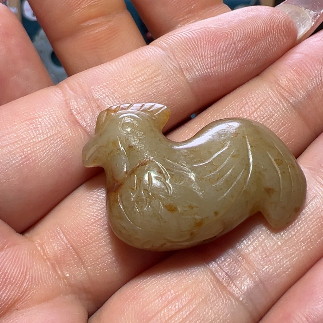 雁***奴和田玉未镶嵌颈饰