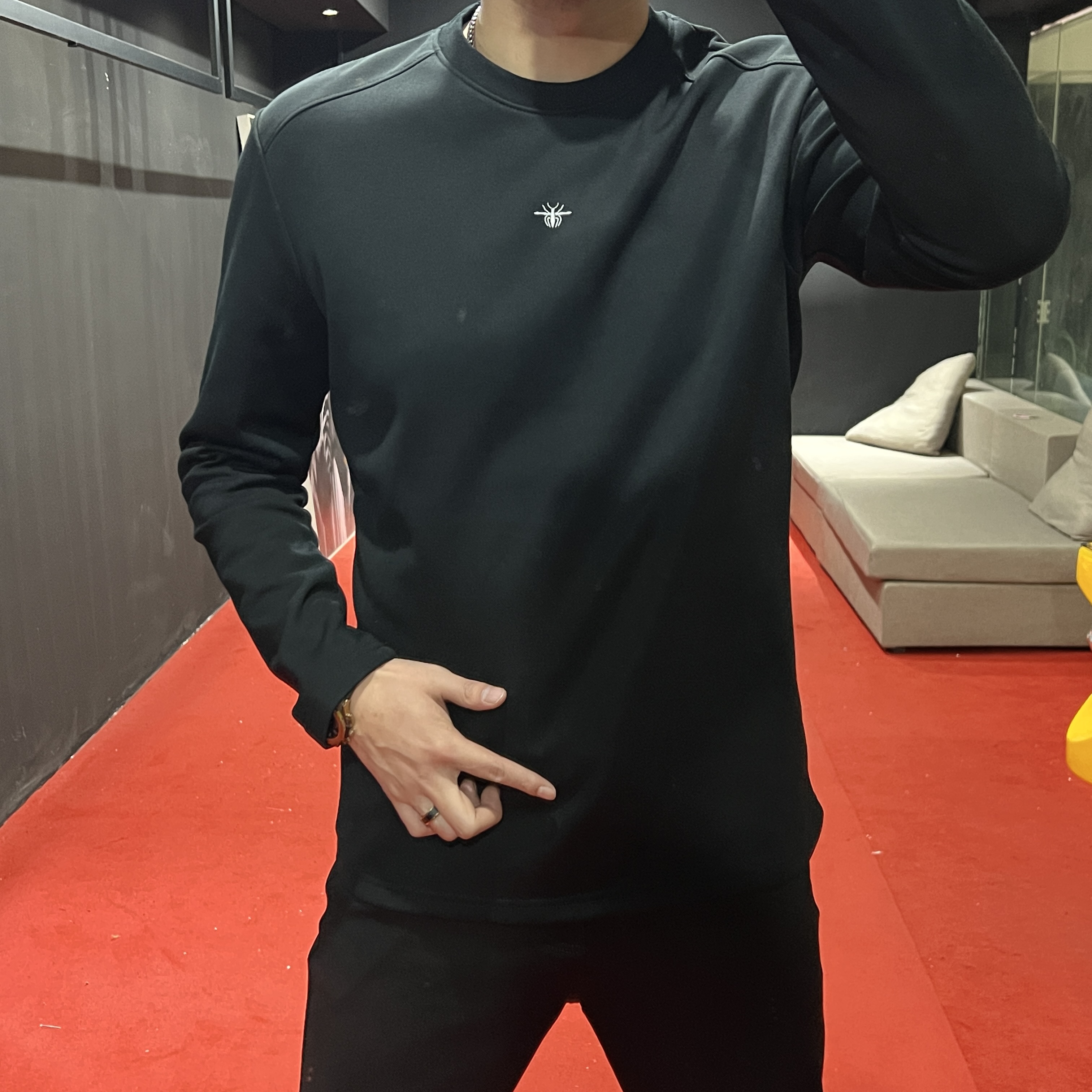 9901男款高品质秋冬爆款小标纯色打底衫