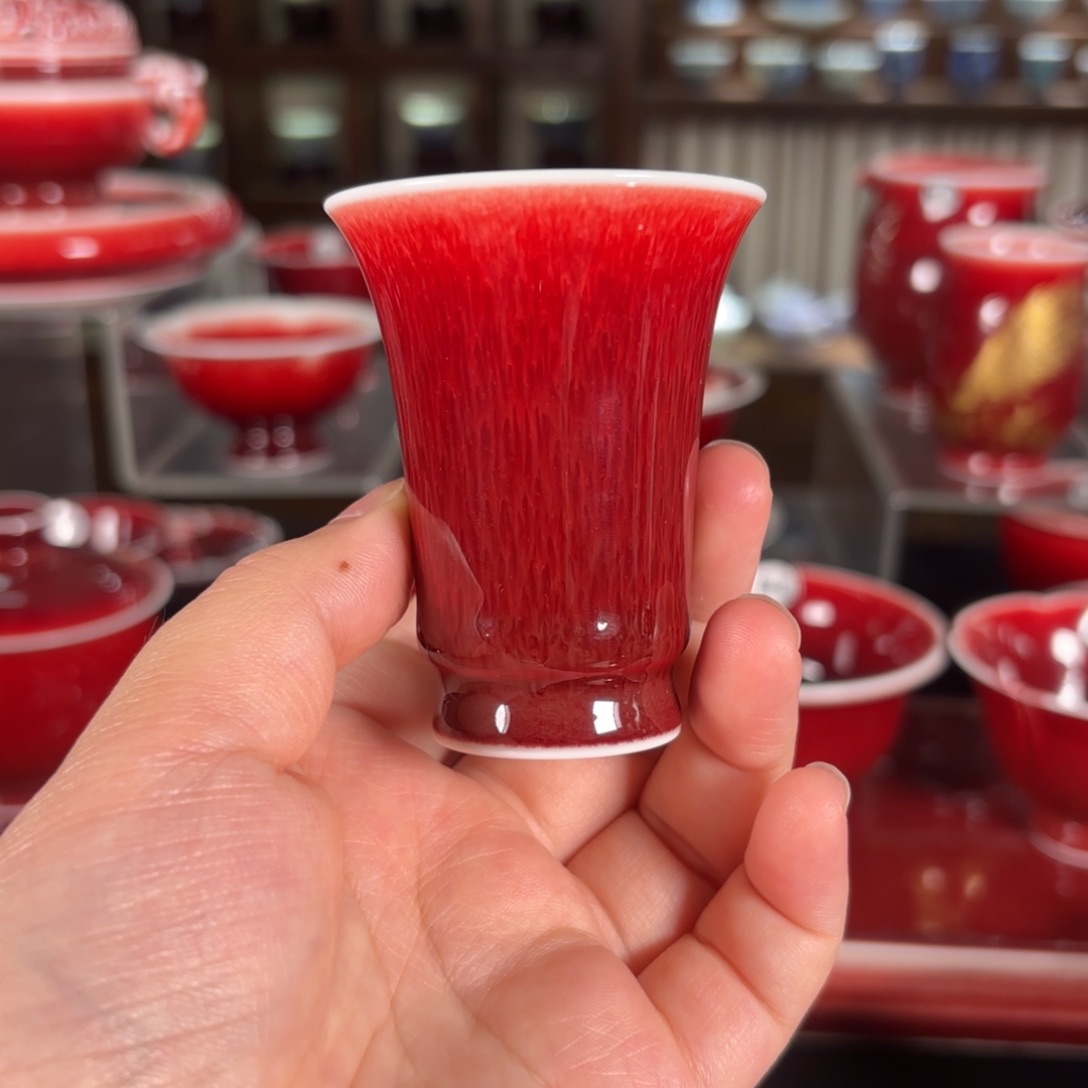 摆件景德镇高温原矿杯