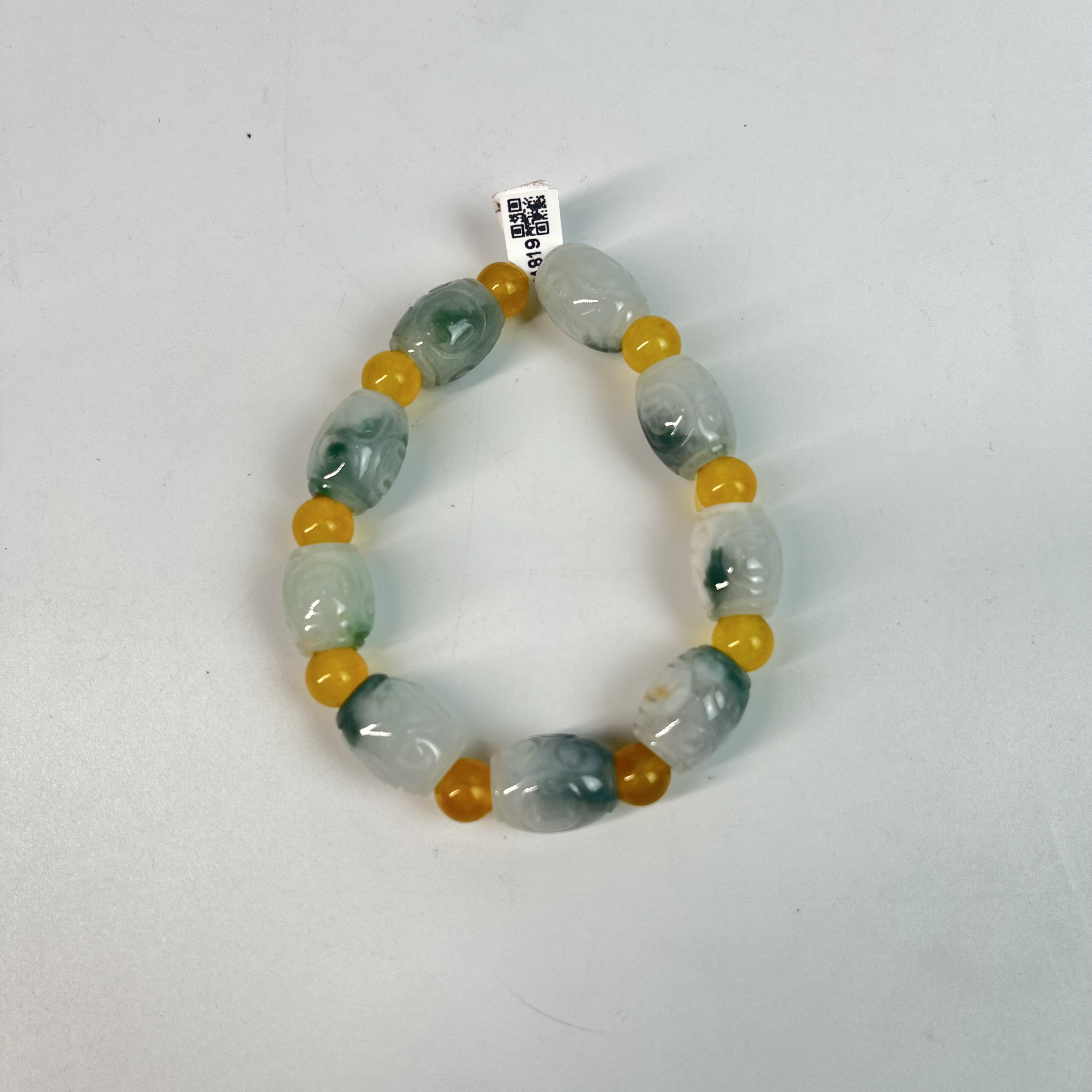 TM 1007222 近现代 翡翠雕手串