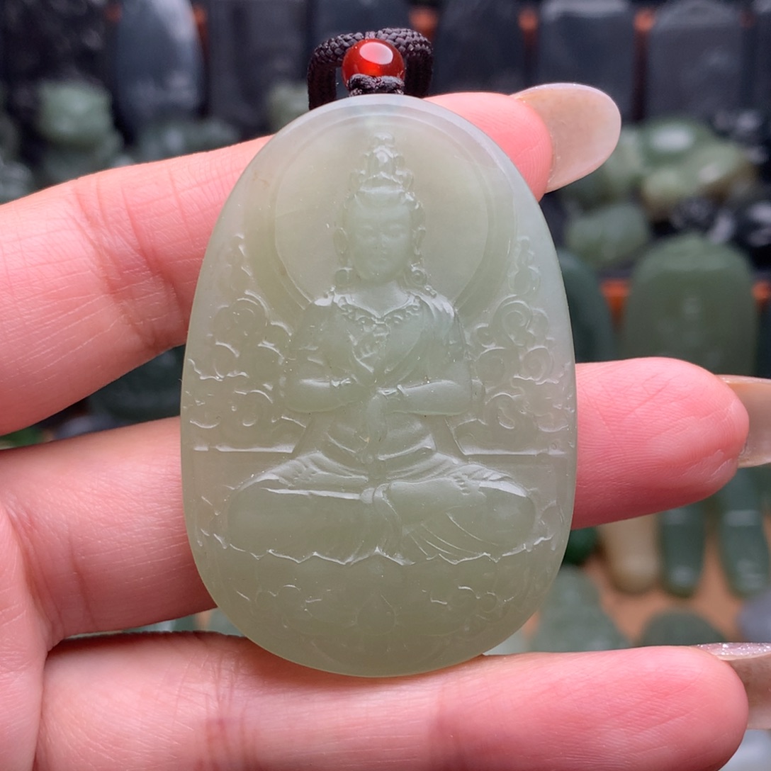 颈饰未镶嵌和田玉挂件20