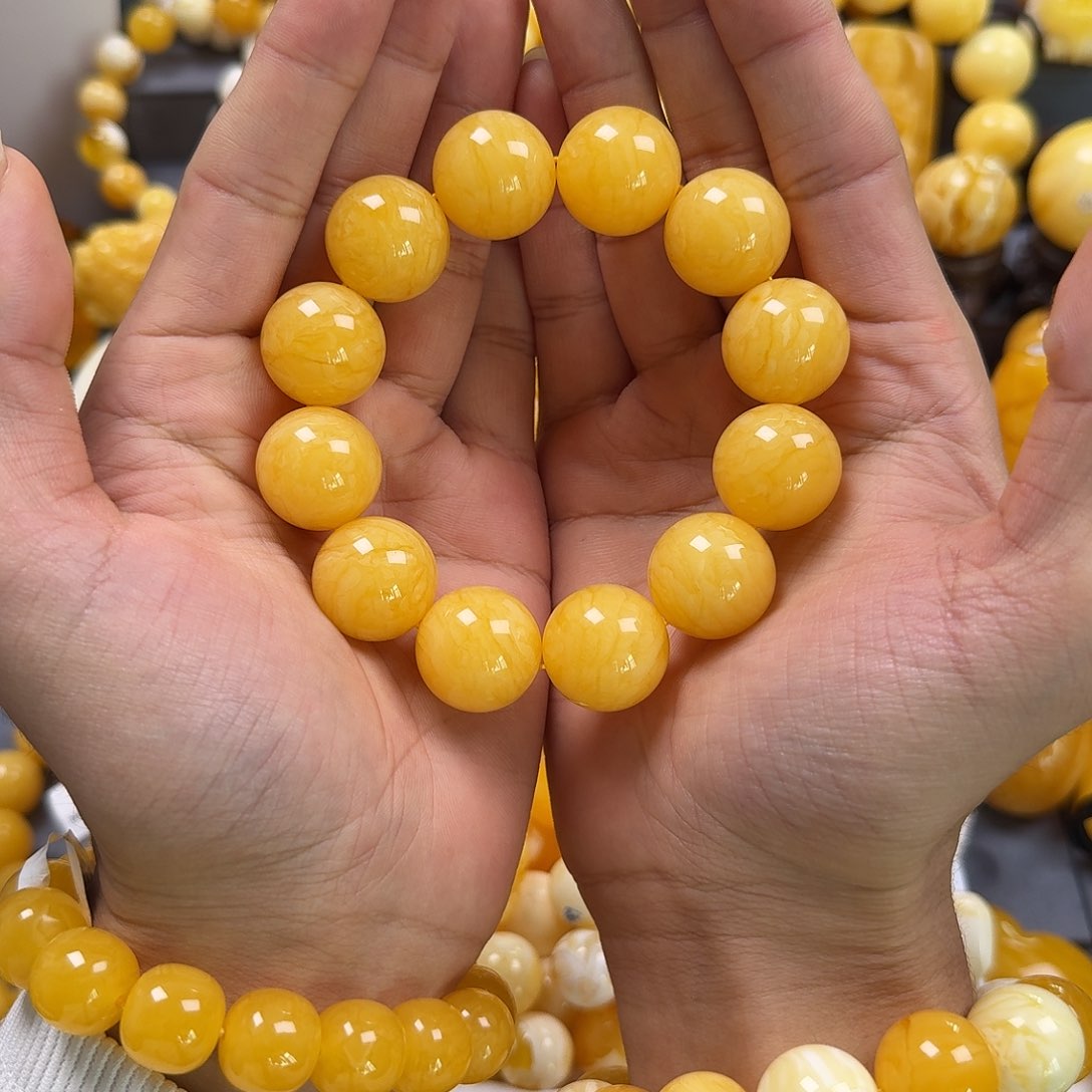 蜜蜡珠宝奇石未镶嵌同料20mm