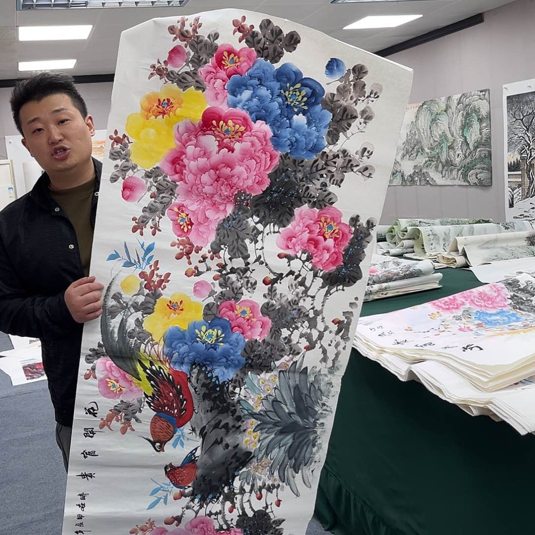 国画国画纯手工绘制