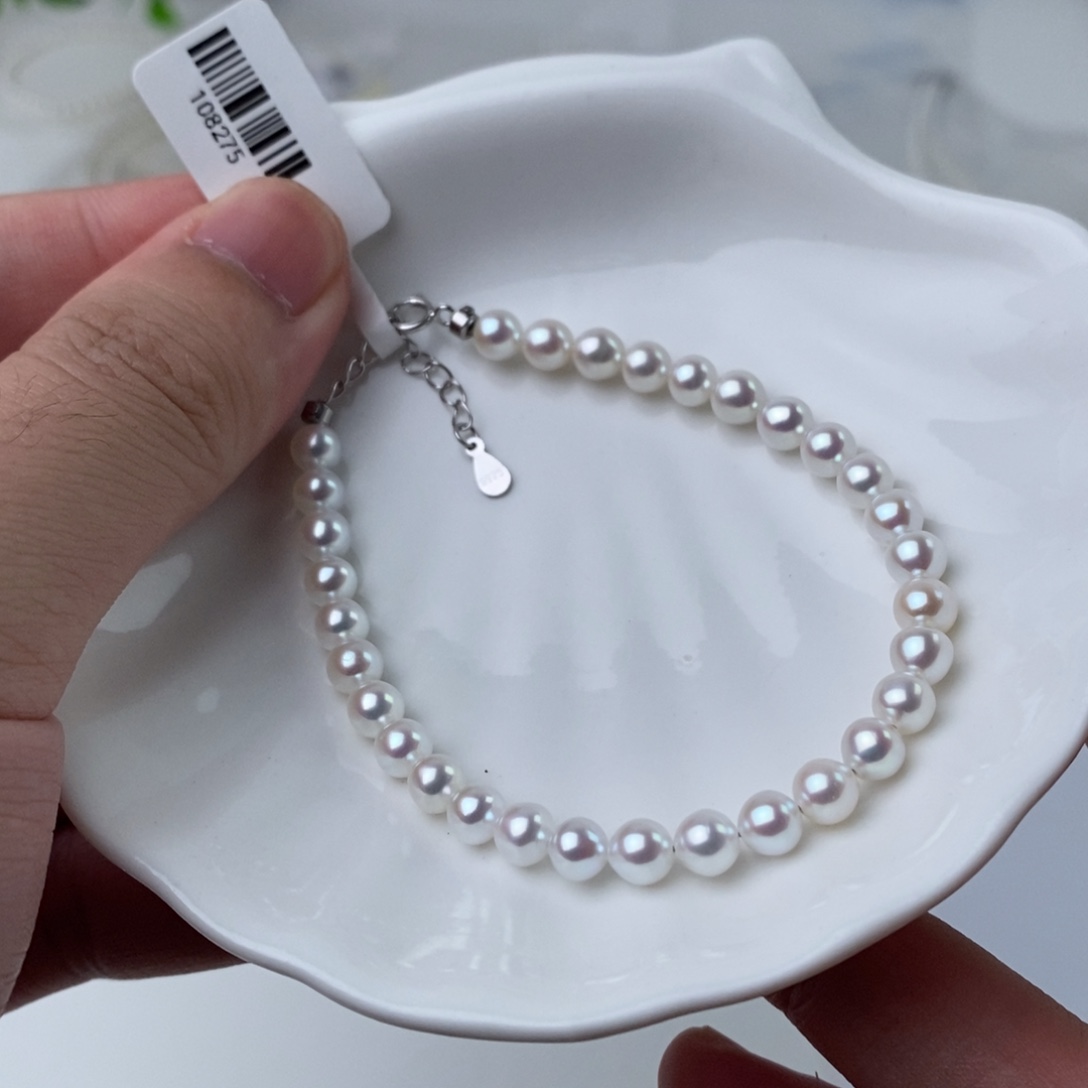 手链银S925镶嵌淡水珍珠108275
