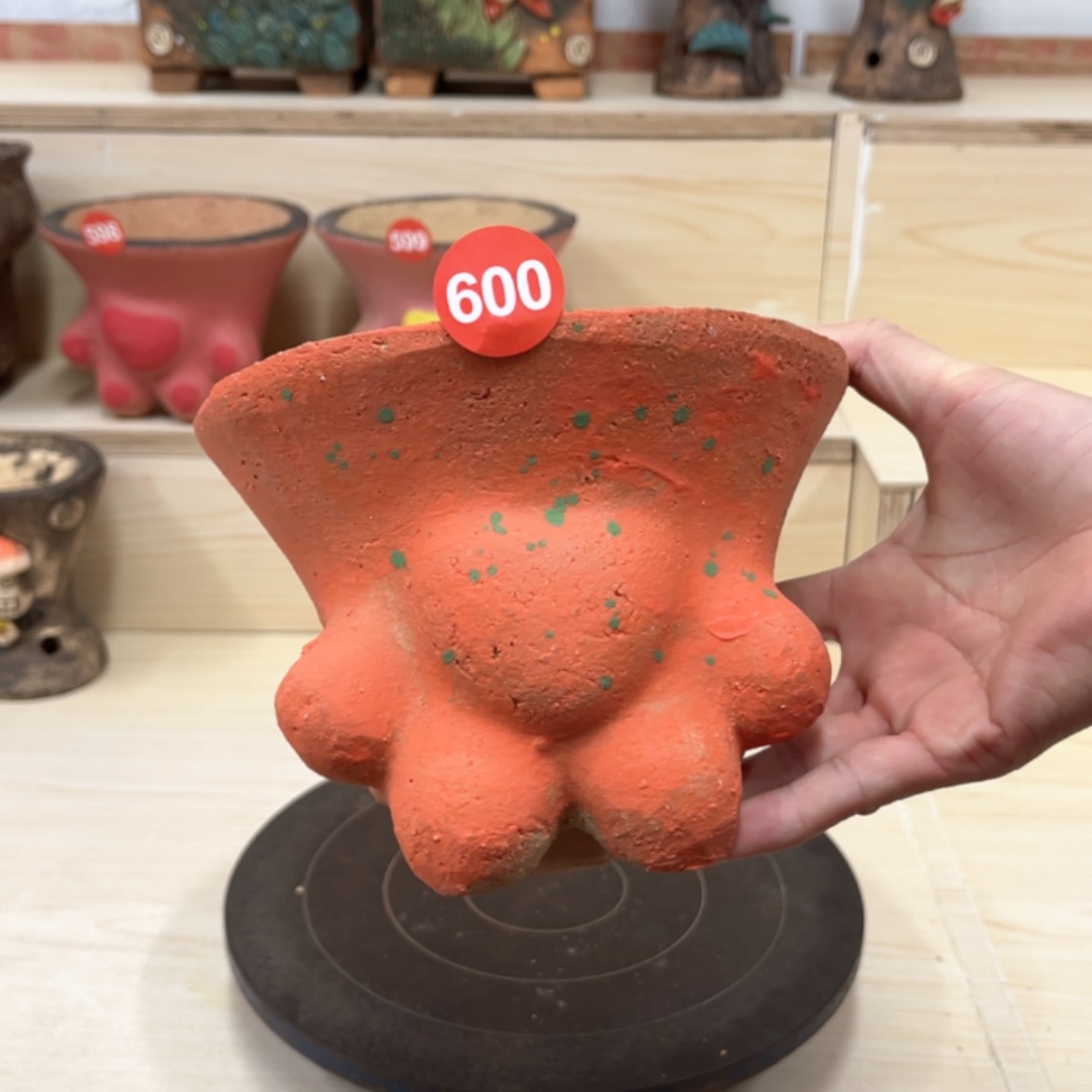 【闪购商品】紫砂花盆600号内口14.5外高13