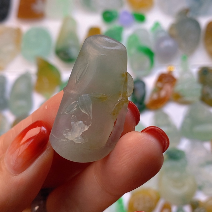 【闪购商品】定制翡翠未镶嵌节节高升