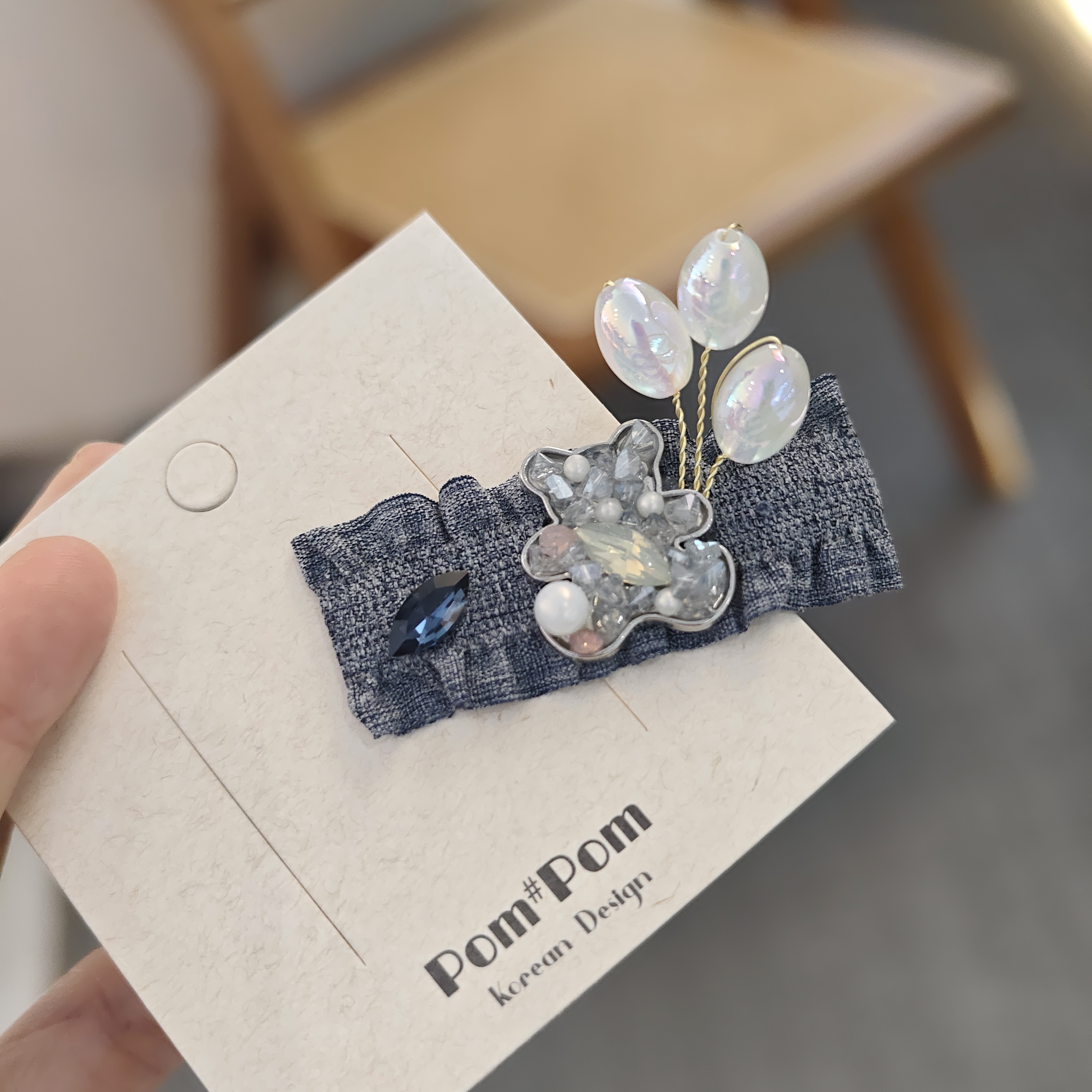 1661小熊小边夹（碎钻填充会掉浮钻介意勿拍）