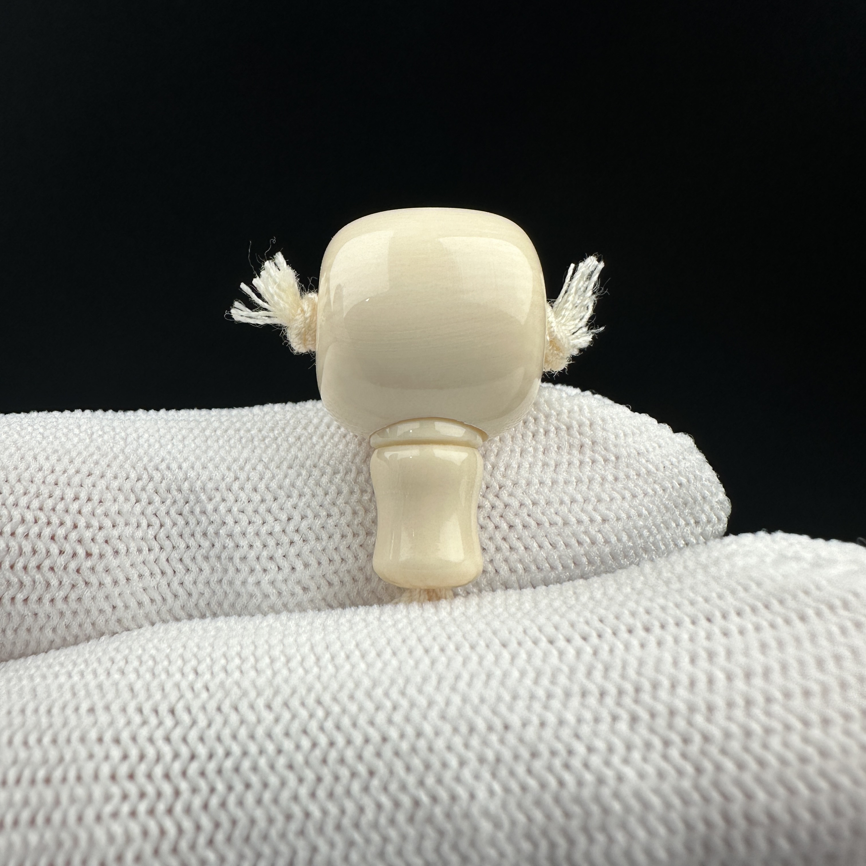 J2722天然猛犸牙 牙芯料藏式三通14.3*25mm一物一图假一罚十