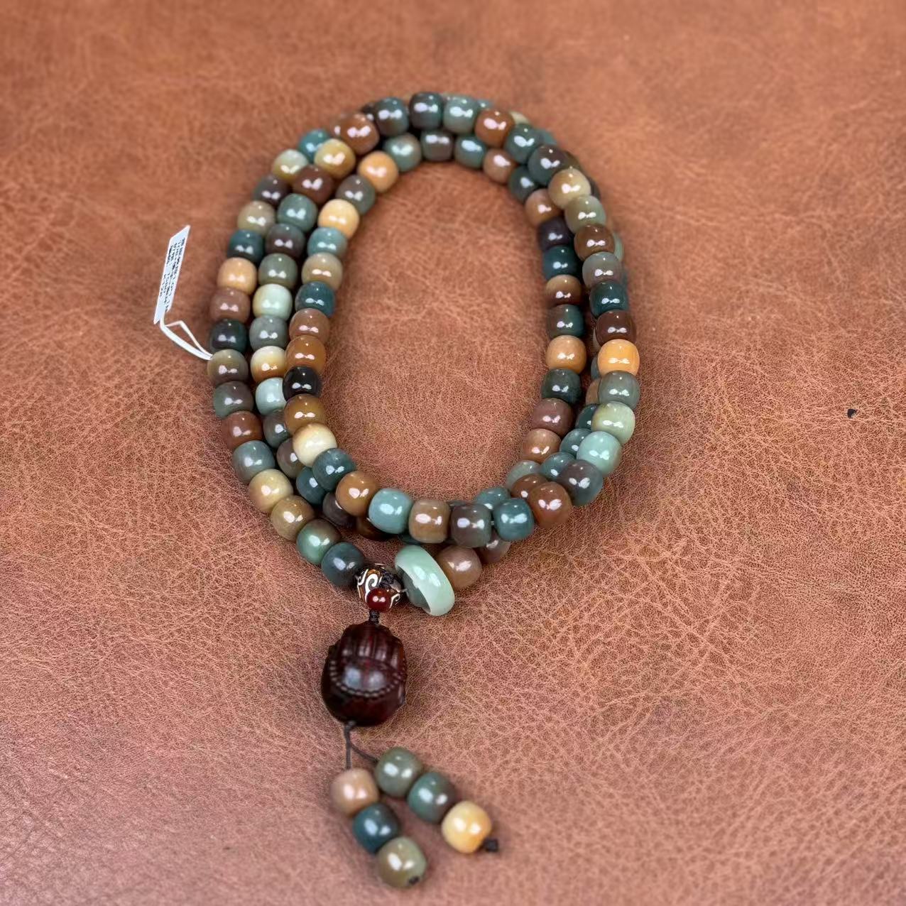 菩提敦煌1.0*1.1挂坠108+佛手+跑环(无礼盒)K128