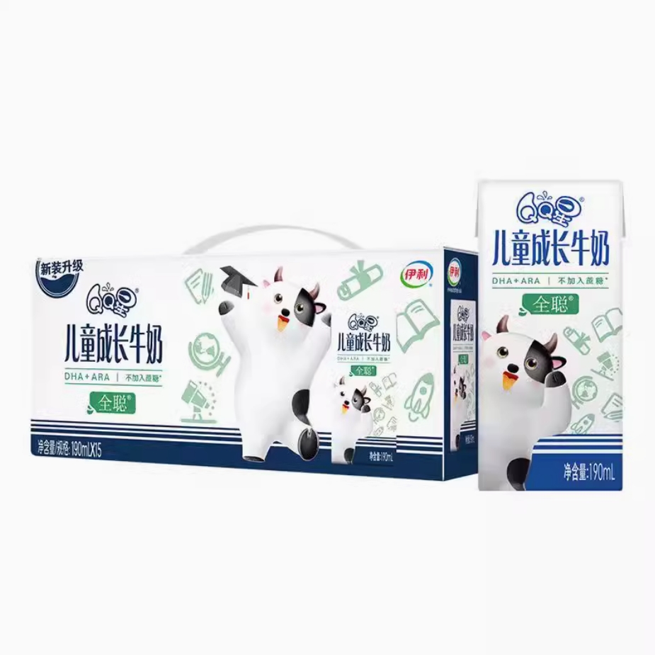 10-11月 伊利qq星儿童成长牛奶190ML*15盒