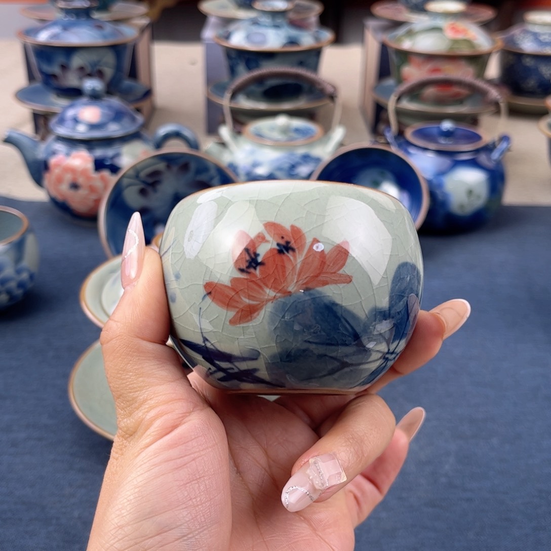 杯景德镇手绘手工茶具