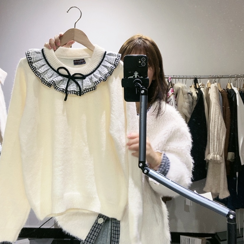 【闪购商品】米白套头