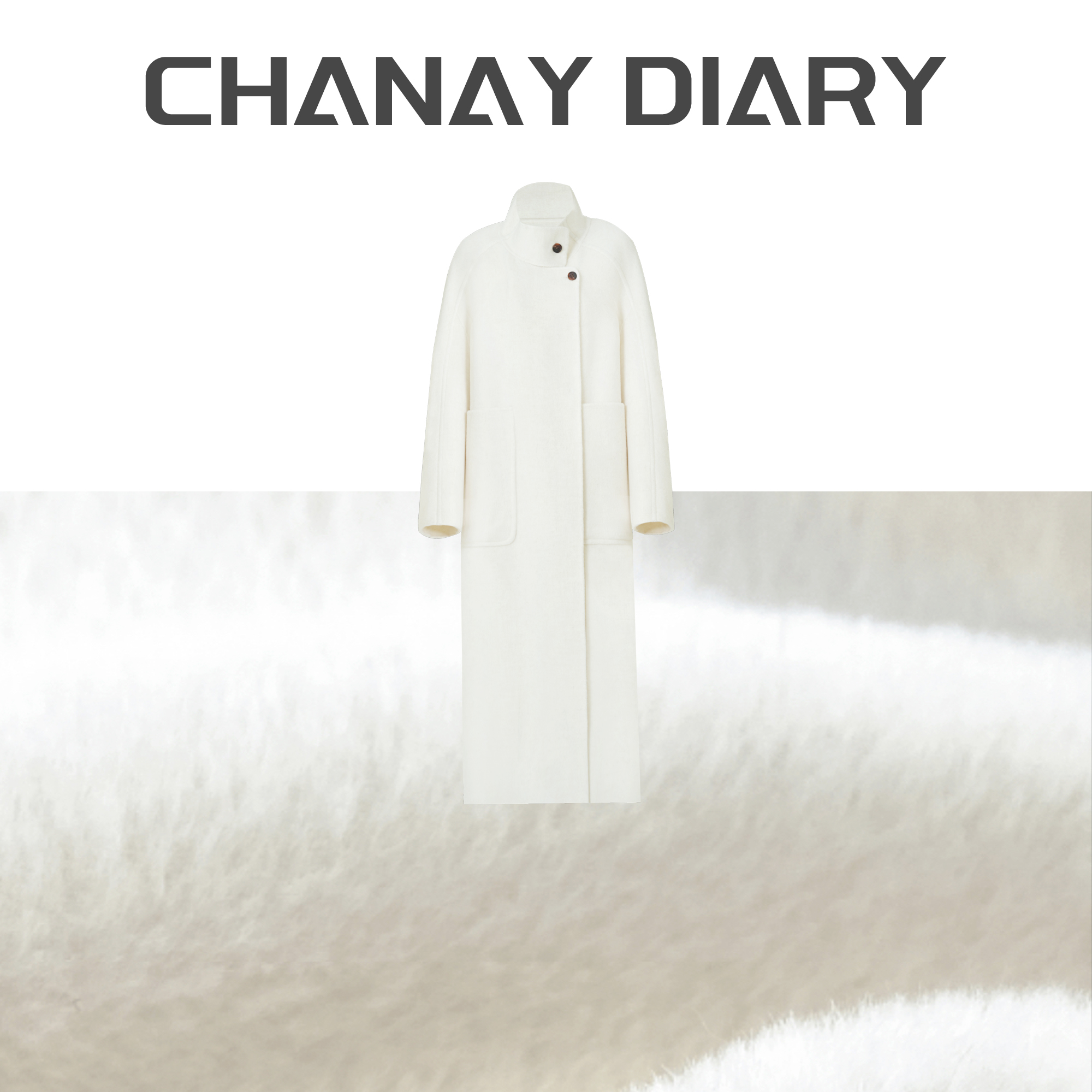 【白露未晞】2025年秋冬季原创新款韩系慵懒长款大衣外套