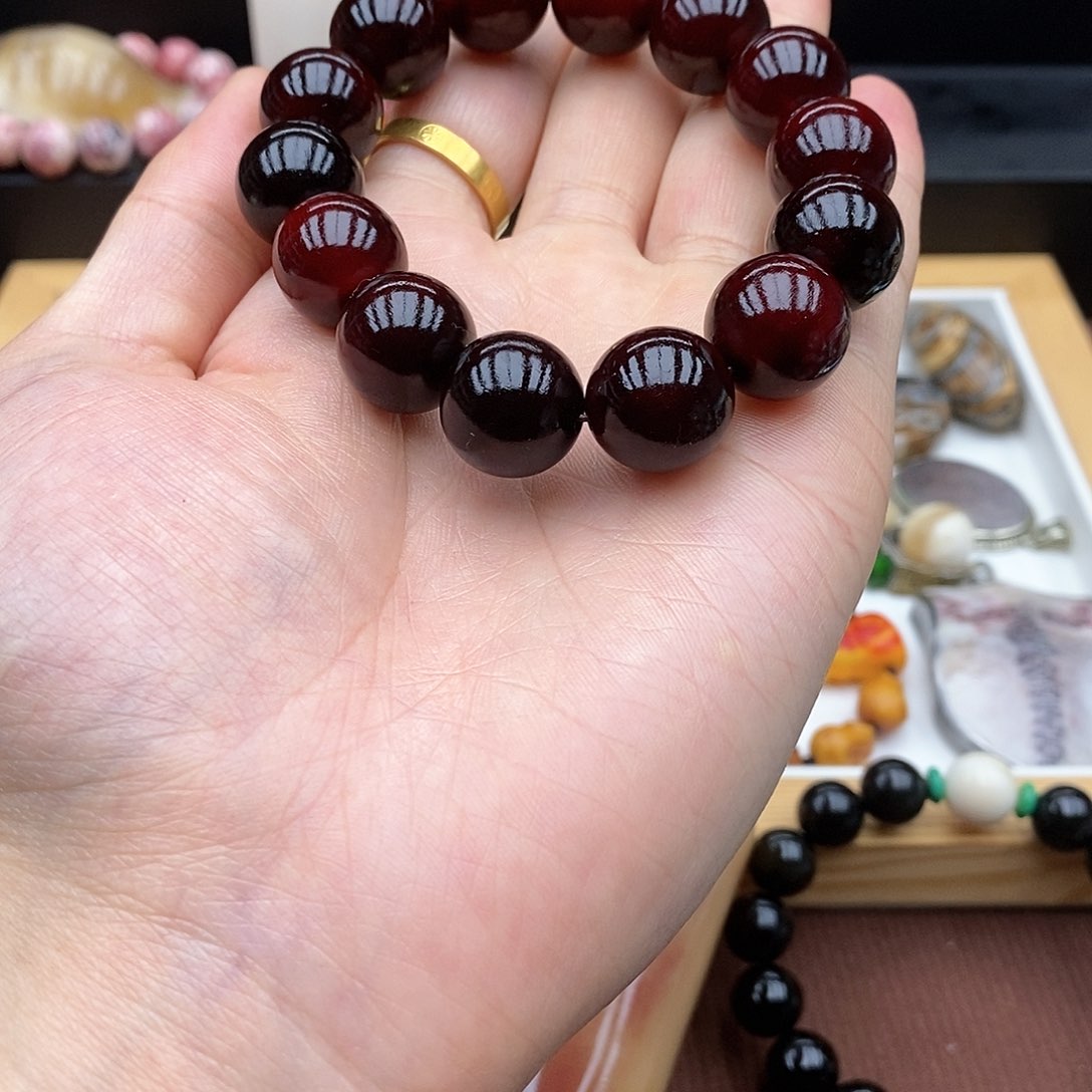 驼骨手串/手链16mm血料骨1222