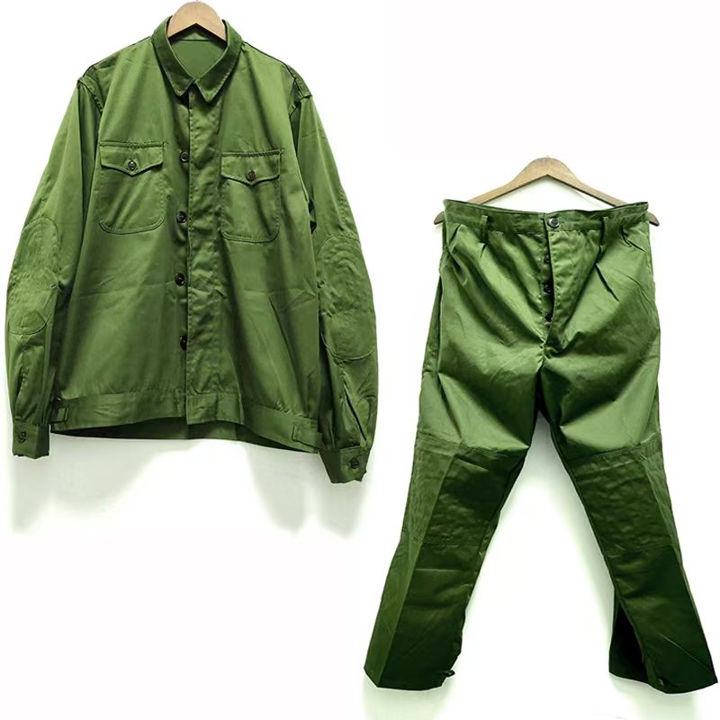 78草绿涤卡冬工作服